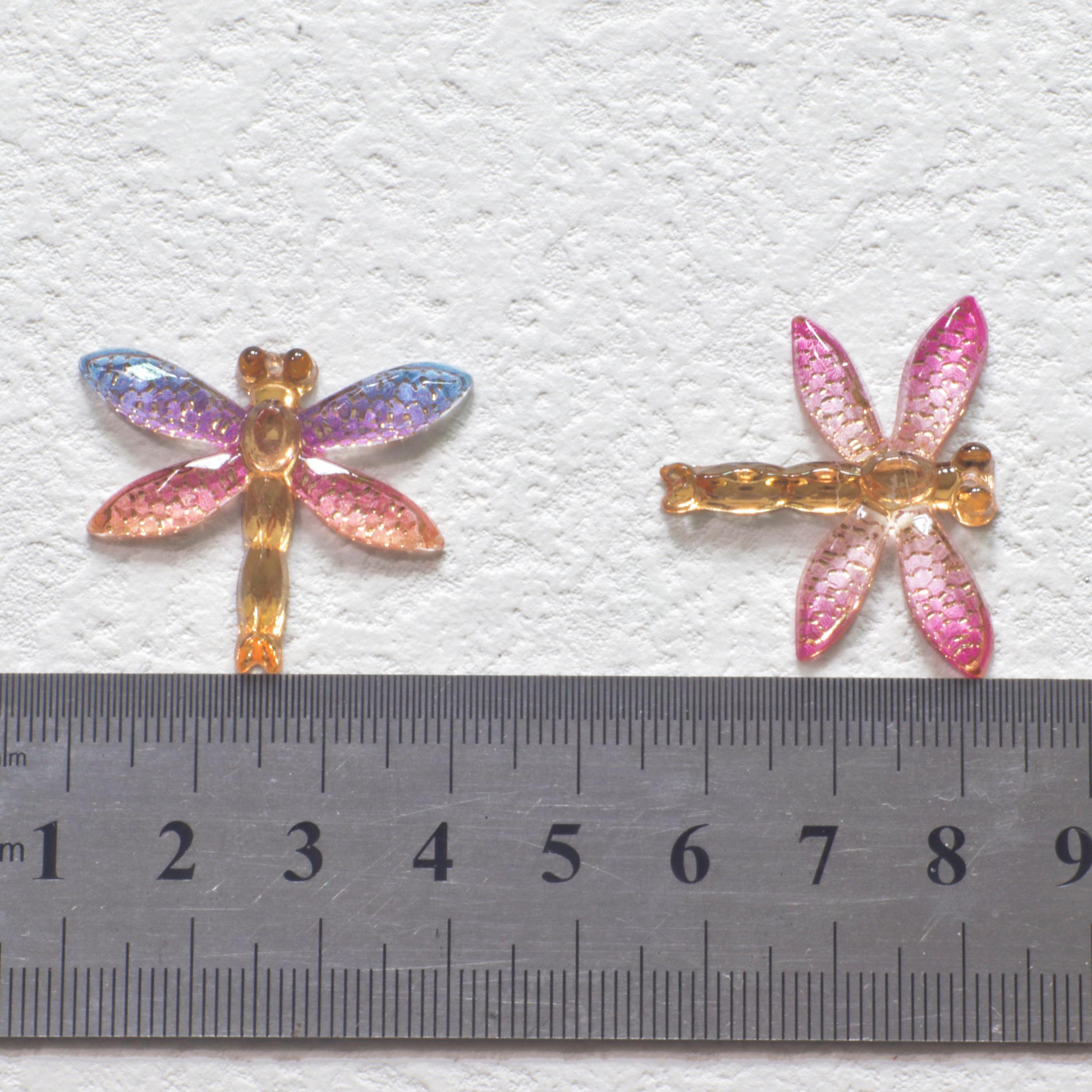 10pcs Shining Dragonfly Flat Back DIY Clothing Ornaments